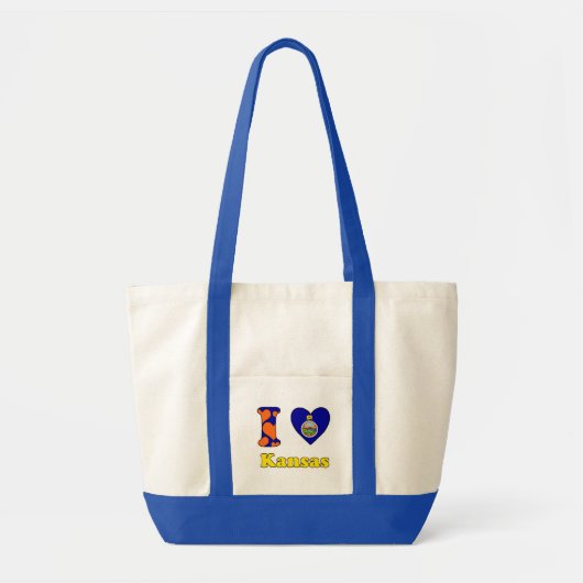 Ik hou van Kansas Tote Bag (Voorkant)