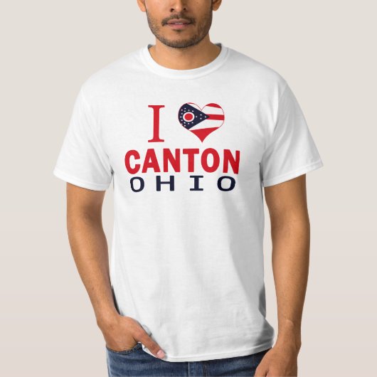Ik hou van Kanton, Ohio T-shirt (Voorkant)