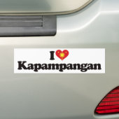 Ik hou van Kapampangan Bumpersticker (Op auto)