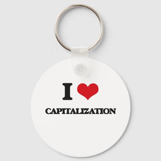 Ik hou van kapitalisatie sleutelhanger (Voorkant)