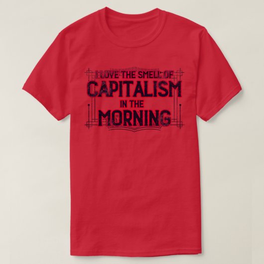 Ik hou van kapitalisme 1 t-shirt (Design voorkant)