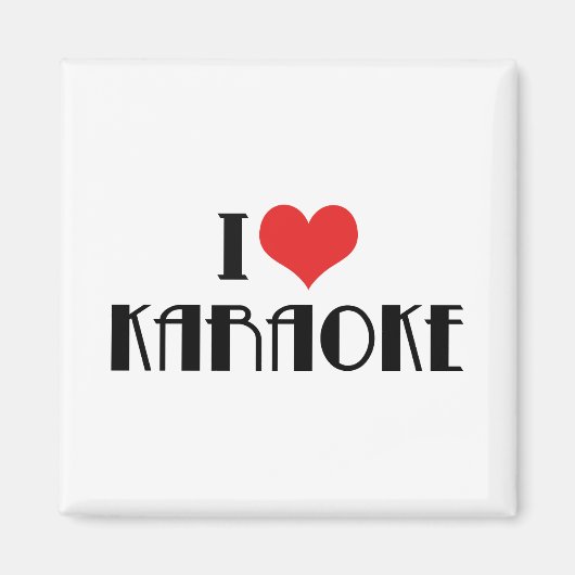 Ik hou van karaoke magneet (Voorkant)