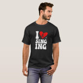 Ik hou van Karaoke Singer Voice Coach Premium zing T-shirt (Voorkant volledig)