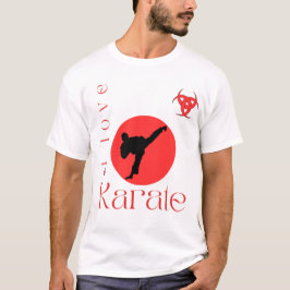 Ik hou van karate martial arts t-shirt