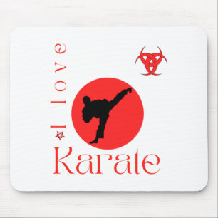 Ik hou van Karate Martial Arts T-shirt Muismat