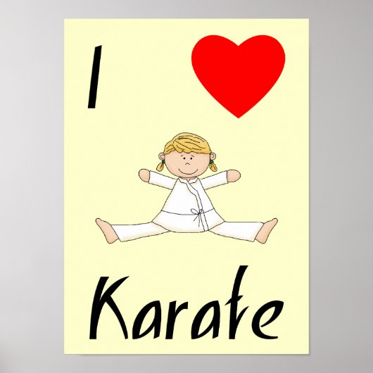 Ik hou van Karate Poster (Voorkant)