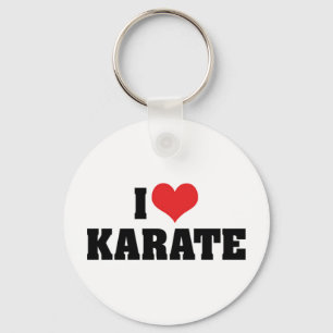 Ik hou van Karate Sleutelhanger