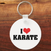 Ik hou van Karate Sleutelhanger (Voorkant)