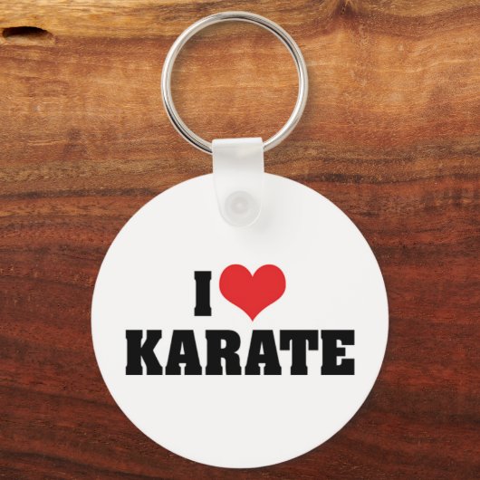 Ik hou van Karate Sleutelhanger (Voorkant)