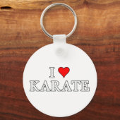 Ik hou van Karate Sleutelhanger (Voorkant)