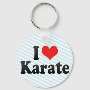 Ik hou van Karate Sleutelhanger