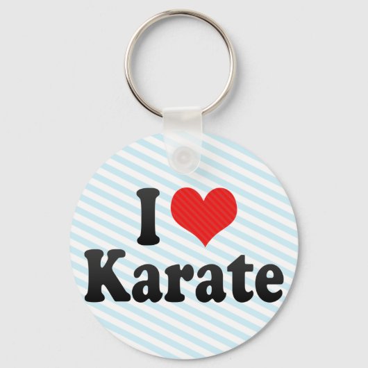 Ik hou van Karate Sleutelhanger (Voorkant)