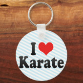 Ik hou van Karate Sleutelhanger (Voorkant)