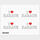 Ik hou van Karate Sticker (Vel)