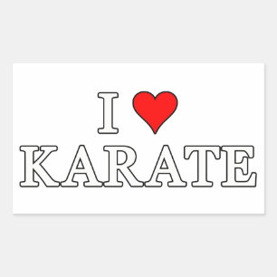 Ik hou van Karate Sticker