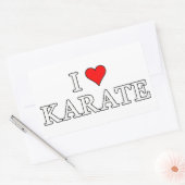 Ik hou van Karate Sticker (Envelop)