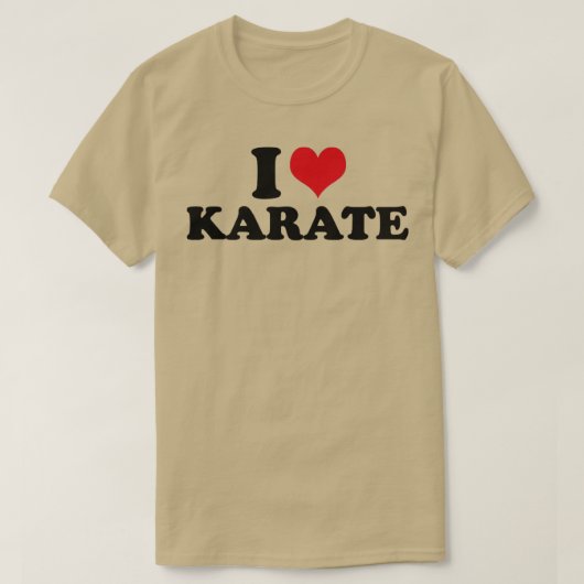 Ik hou van Karate T-shirt (Design voorkant)