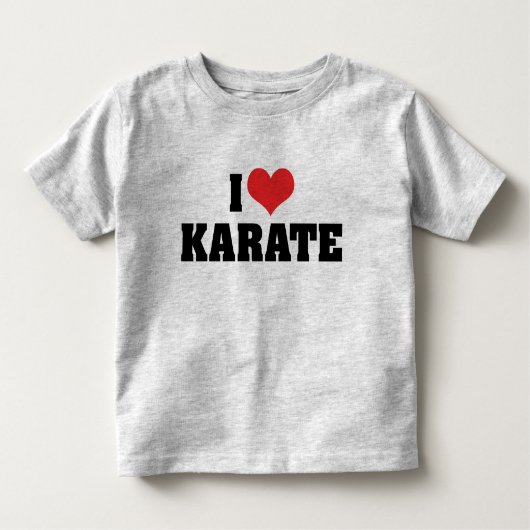 Ik hou van Karate T-Shirt (Voorkant)