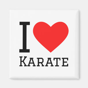 Ik hou van Karate T-shirt Magneet