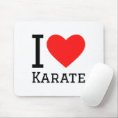 Ik hou van Karate T-shirt  Muismat (Met muis)