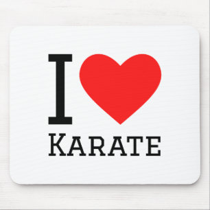 Ik hou van Karate T-shirt  Muismat