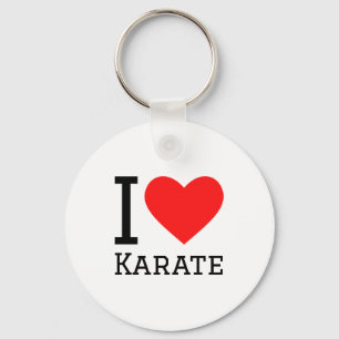 Ik hou van Karate T Shirt Sleutelhanger