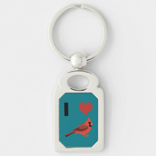 Ik hou van Kardinalen Sleutelhanger (Voorkant)