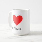 Ik hou van Karl Marx Koffiemok (Voorkant links)