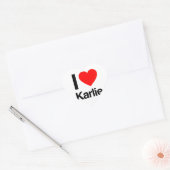 ik hou van karlie hart sticker (Envelop)