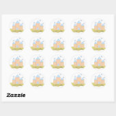 Ik hou van kastelen ronde sticker (Vel)