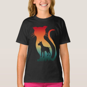 IK HOU VAN KAT HOND DIEREN LIEFHEBBERS CADEAU T-SHIRT