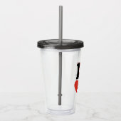 Ik hou van Kat in de Hoed Acryl Drinkbeker (Rechts)