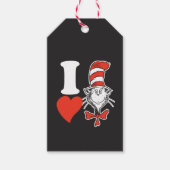 Ik hou van Kat in de Hoed Cadeaulabel (Voorkant)