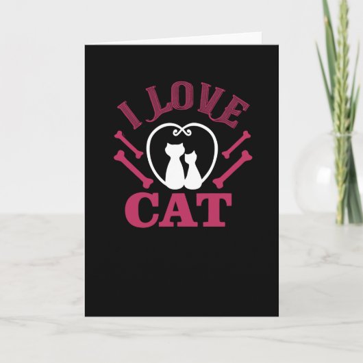 Ik hou van kat kaart (Voorkant)