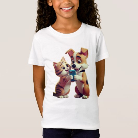 Ik hou van kat t-shirt (Voorkant)