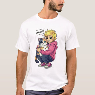Ik hou van kat t-shirt