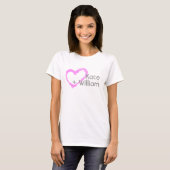 Ik hou van Kate + William | T-shirt (Voorkant volledig)