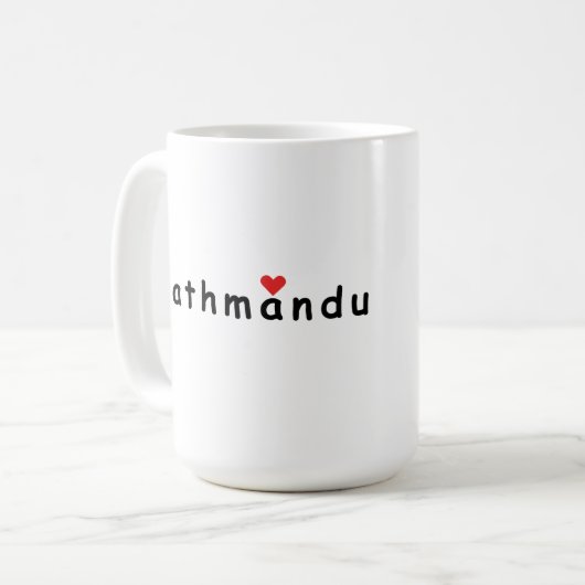 Ik hou van Kathmandu Nepal Koffiemok (Voorkant links)
