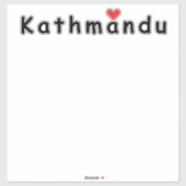 Ik hou van Kathmandu Nepal Sticker (Vel)