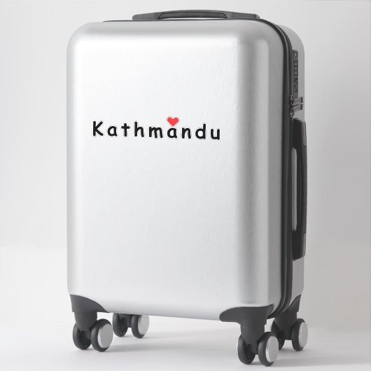 Ik hou van Kathmandu Nepal Sticker (Koffer)
