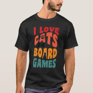 Ik hou van katkatkatten in spelbordspellen 4 t-shirt