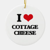 Ik hou van Katoen Keramisch Ornament (Voorkant)