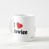 Ik hou van Katowice Koffiemok (Voorkant links)