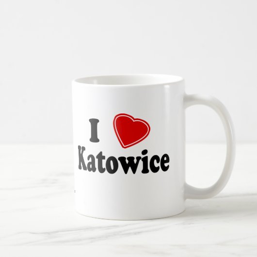 Ik hou van Katowice Koffiemok (Rechts)