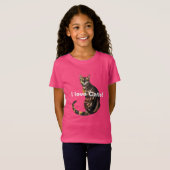 Ik hou van katten! Bengale kat T-Shirt (Voorkant volledig)