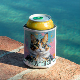 Ik hou van katten! blikjeskoeler
