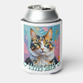 Ik hou van katten! blikjeskoeler (Blikje Achterkant)