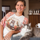 Ik hou van katten, boeken en koffie t-shirt