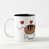 IK HOU VAN KATTEN CARTOON KAT MOK (Links)