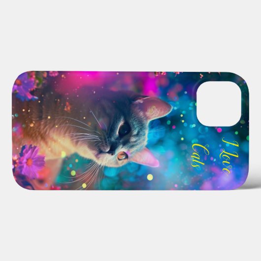 Ik hou van katten Case-Mate iPhone case (Achterkant (horizontaal))